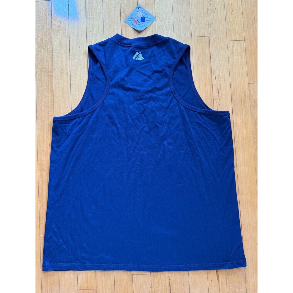 NWT Womens Sz 2XL San Diego Padres Blue Sleeveless V Neck T Shirt MAJESTIC - Picture 5 of 5